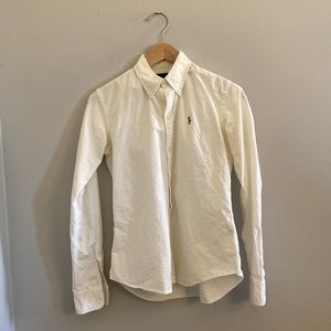 Button down, slim fit, Ralph Lauren dress shirt.